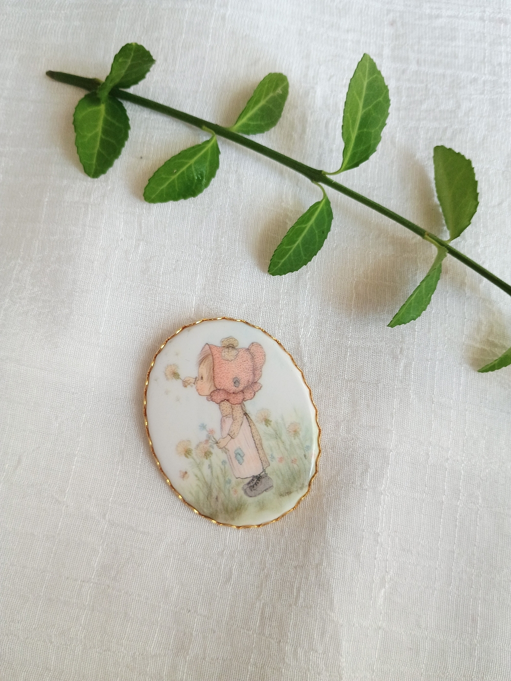 🩷 COTTAGE CORE 🩷 TRu VTG 1970s Ceramic Betsy Clark/Hallmark Cameo, Cute Core